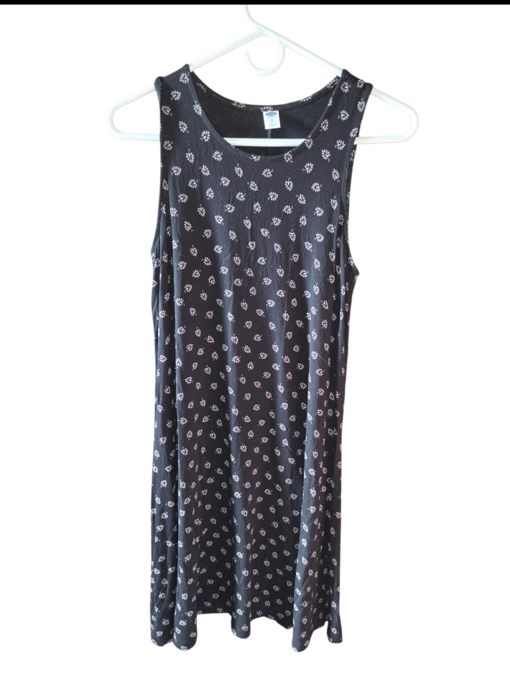 4/8/97. Old Navy Womens Black Floral Tank Dress